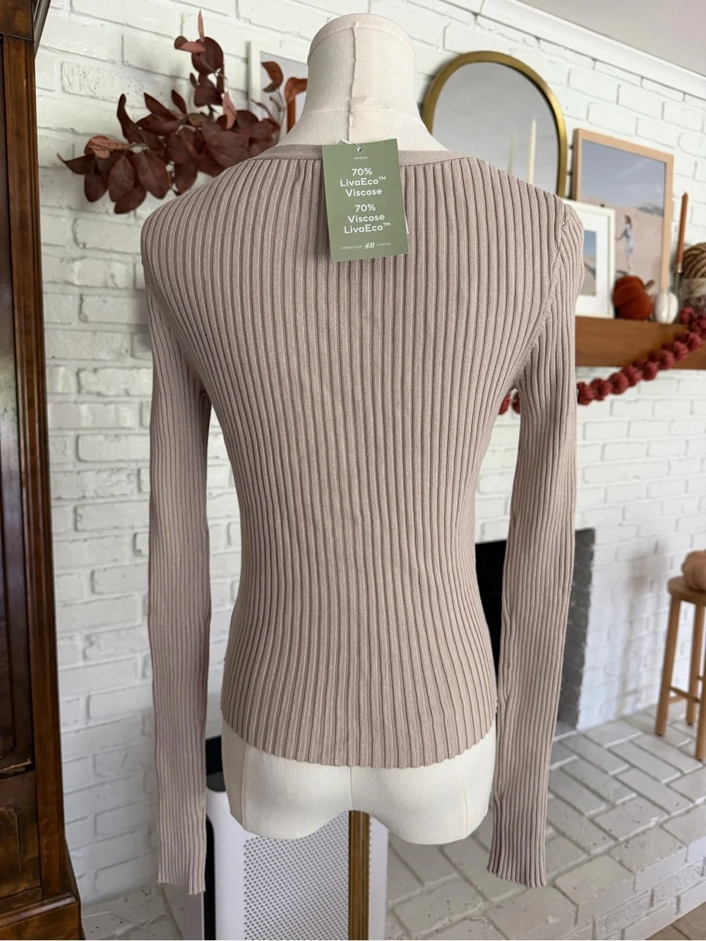 H&M fitted ribbed
